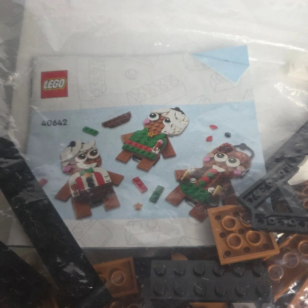 Lego Set 40642 Gingerbread Man Ornaments Seasonal Exclusive Christmas Incomplete